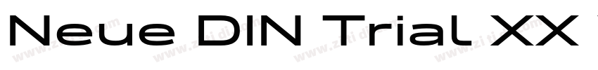 Neue DIN Trial XX W字体转换